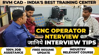 CNC Programming Interview  CNC VMC Programming at RVM CAD with 100 Job Assistance [upl. by Sanoj]