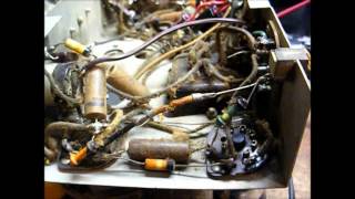 Repair of a Crosley model 517 quotfiverquot tube radio from 1937  part one [upl. by Maryanna689]