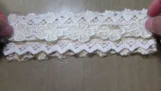 Shabby Chic LaceCuff bracelet Tutorial [upl. by Harve350]