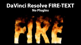 DaVinci Resolve FireText with Sparks [upl. by Monah]