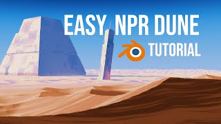 How to Create Cinematic Anime Dunes  Blender tutorial [upl. by Tai]