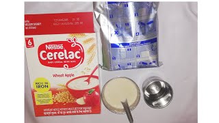 Cerelac for 6 months plus baby  Nestle cerelac wheat apple [upl. by Sainana]