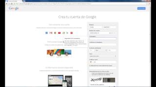 Cómo crear un correo electrónico en Gmail [upl. by Ycnan906]