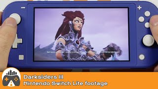 Darksiders III Nintendo Switch Lite footage [upl. by Franni]