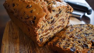 TRADITIONAL IRISH BARMBRACK RECIPE IRISH TEA BREAD BÁIRÍN BREAC [upl. by Aleina975]