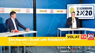 StichwahlDuell um Feldkirch zwischen Wolfgang Matt ÖVP und Daniel Allgäuer FPÖ inkl Analyse [upl. by Drona]