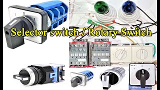 How to a rotary switch Connection selector switch Connection Rotary selector Switch Wiring [upl. by Eillehs]