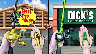 Bass Pro Shops vs Dicks Budget Fishing Challenge [upl. by Zacks]