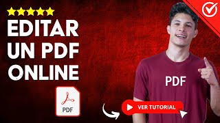 Cómo EDITAR UN PDF Online  📝 Modifica tus PDF sin Programas 📝 [upl. by Alolomo]