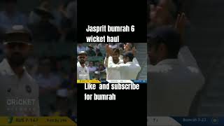 Jasprit bumrah six wickets vs australia jaspritbumrah bgt2025 cricketshorts [upl. by Aven797]