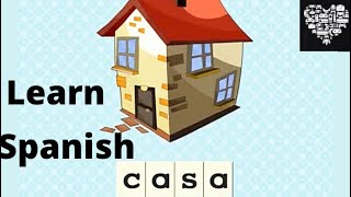 LEARN SPANISH FOR KIDS Useful Words Around The House APRENDER ESPANOL PARA NINOS [upl. by Ferde]