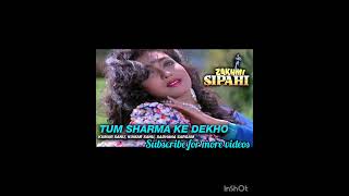 Tum Sharma Ke Dekho  Kumar Sanu  Sadhana Sargam  Zakhmi Sipahi 1995  Audio 90s songs [upl. by Damicke23]