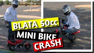 Blata Highside Mini Bike Crash [upl. by Miguela]