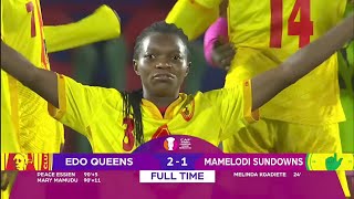 Edo Queens vs Mamelodi Sundowns 21 CAF Womens Champions League 2024 Highlights [upl. by Aufa717]