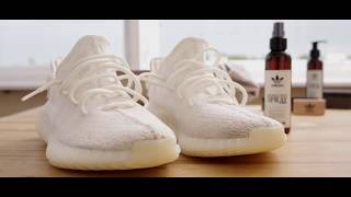 Yeezy Boost 350 V2 Cream White reinigen mit Adidas Originals  SneakerCleanercom [upl. by Dibru671]