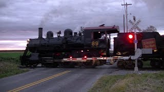 Vintage steam train passes through newly upgraded crossing [upl. by Queen475]