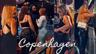 Copenhagen Nightlife 2022 NO RESTRICTIONS 🇩🇰 Saturday Night Walk 4k Best Night Clubs Denmark [upl. by Boggers]