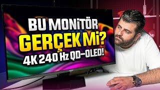 4K 240 Hz OLED monitör MSI MPG 321URX QDOLED inceleme [upl. by Bartosch]