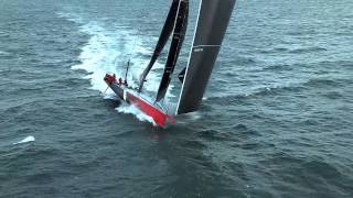 100ft record breaking yacht Comanche on a test sail [upl. by Lah]