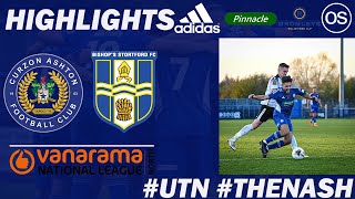 Curzon Ashton 10 Bishops Stortford  Highlights  Vanarama National League North [upl. by Hctub]