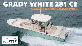 Grady White 281 CE 2023 Features and Performance Video by BoatTESTcom [upl. by Ennairej]