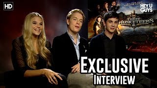 Logan Lerman Gabriella Wilde amp Freddie Fox  The Three Musketeers Exclusive Interview [upl. by Ajak]