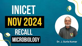 INICET Nov 2024 Recall  Microbiology  Dr J Suria [upl. by Sigismundo]