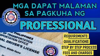 Paano Kumuha ng Professional Drivers License  NonProfessional to Professional Drivers License [upl. by Caniff306]