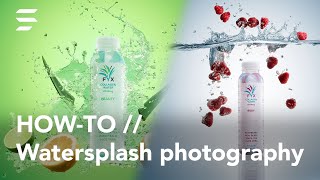 How to take stunning composited water splash product photography  Studio BTS [upl. by Blain]