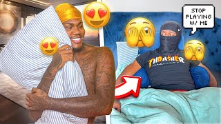 CUDDLE PRANK ON STRAIGHT FRIEND FUNNY ASF 😂😂 [upl. by Spiegleman]