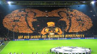 Auf den Spuren des verlorenen Henkelpotts  Borussia Dortmund vs Malaga 32  090413  BVB Choreo [upl. by Arreyt]