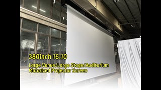 Professional 380inch Large VenueStageAuditorium Motorized Projector Screen for ProjectEvent [upl. by Akinwahs]