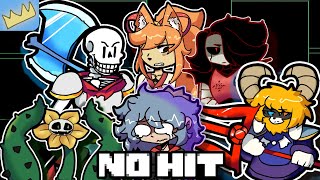 I No Hit 5 Undertale Fan Bosses [upl. by Gemini763]