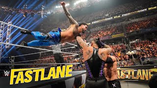 Judgment Day vs Rhodes amp Uso  Undisputed WWE Tag Team Title Match WWE Fastlane 2023 highlights [upl. by Sum]