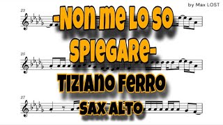 Tiziano Ferro  Non me lo so spiegare  sax alto [upl. by Chappy]