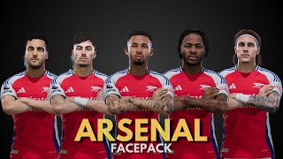 Arsenal Facepack 202425  PES 2021 amp FL25 [upl. by Rebeca]