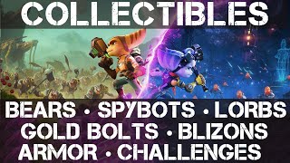 Ratchet amp Clank Rift Apart All Collectible Locations Bears Bolts Spybots Lorbs Armor Blizons [upl. by Erickson373]