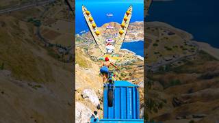 GTA V Dangerous Stunt On Mount Chiliad Episode 200 shorts [upl. by Seidel]