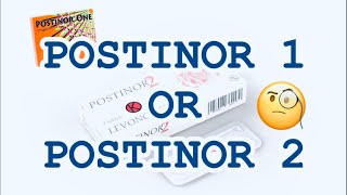 Difference between Postinor 1 amp postinor 2 [upl. by Ociral]