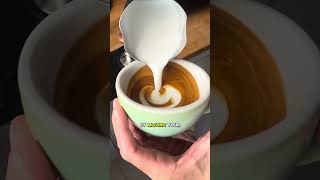 🔥 Save this video for perfect latte art results 🙌 Basic Slow Rosetta Tutorial latteart [upl. by Obala]