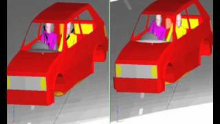 Collision Reconstruction  Comparison of belted and unbelted occupants [upl. by Zamir52]