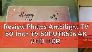 Review Philips Ambilight TV 50 Inch TV 50PUT8516 4K UHD HDR VRR Android TV Smart TV LED TV [upl. by Nani449]