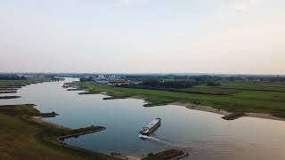 Splitsing Rijn en IJssel Westervoort Gelderland [upl. by Walden]