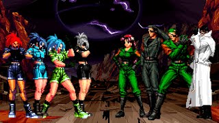 KOF Mugen Leona Heidern Team vs Heidern Team [upl. by Hollander863]