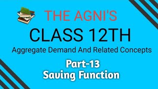 Part13 Saving Function Aggregate Demand and Related Concepts [upl. by Yhotmit286]