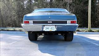 383 Stroker Nova ss with Flowmaster Exhaust Loud Idle amp Revs [upl. by Odoric]