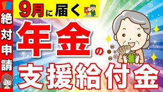 【絶対申請して！】９月に届く！年金に6万円の終身上乗せ！「年金生活者支援給付金」とは？2024年の給付金額、支給条件、申請方法【年金受給・給付金・遺族年金】 [upl. by Martens588]