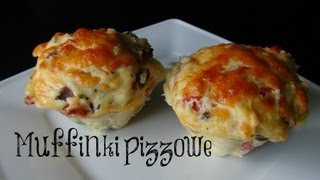 MUFFINKI PIZZOWE SZYBKIE I PRZEPYSZNE SZUSZGOTUJE [upl. by Aehsel760]