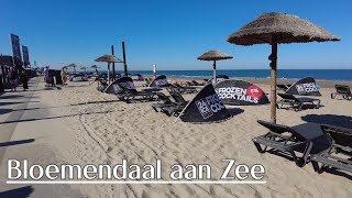 Strandwandeling Bloemendaal aan Zee 2022  4K [upl. by Rinna188]