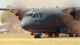 C27J Spartan dirt strip landing [upl. by Atsocal]